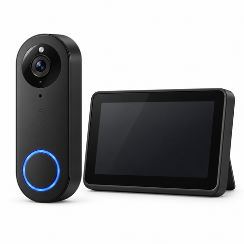 Campanello con videocamera, visione notturna e audio bidirezionale