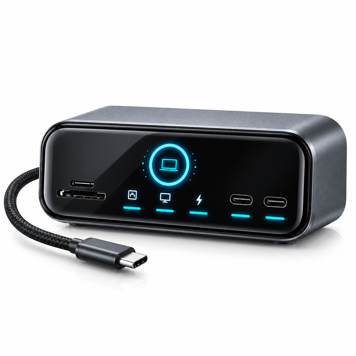 Docking station USB-C 10 in 1 con display smart