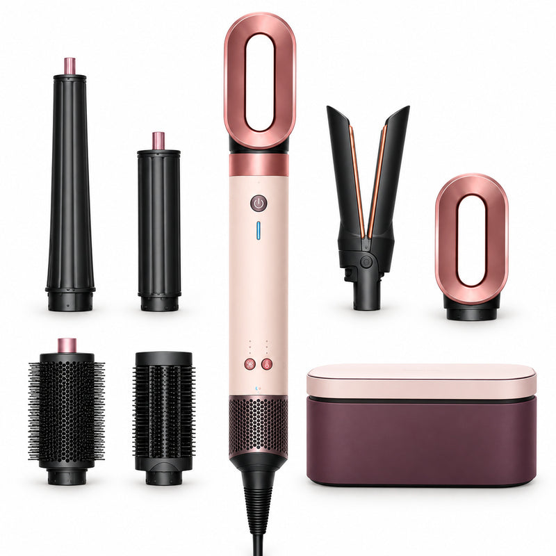 Styler ad aria rosa con accessori e custodia