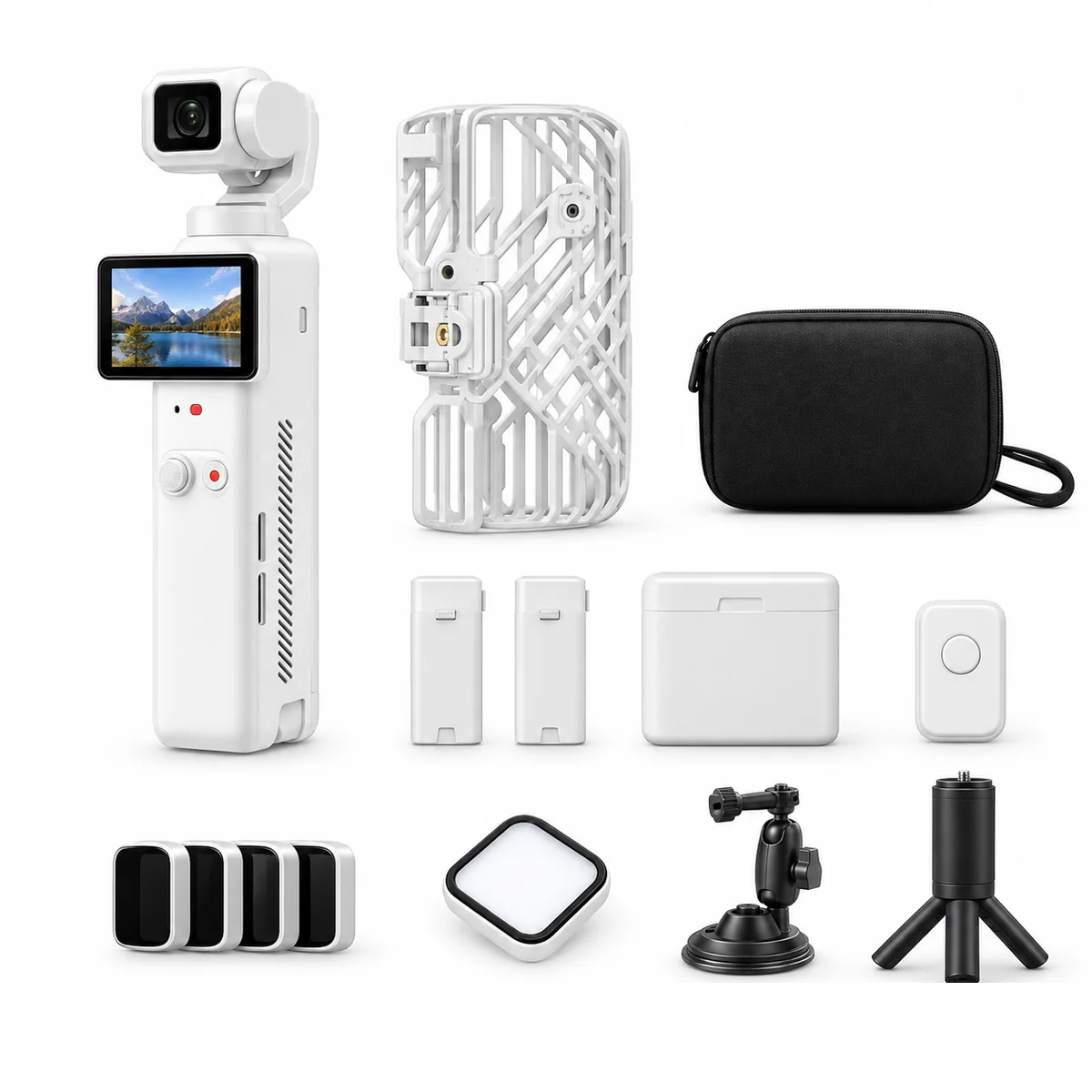 Videocamera 2 in 1 con gimbal e modulo di volo