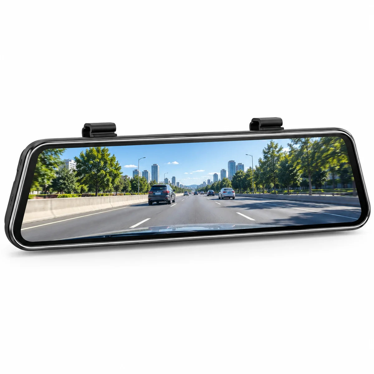 Specchietto retrovisore digitale con doppia dash cam
